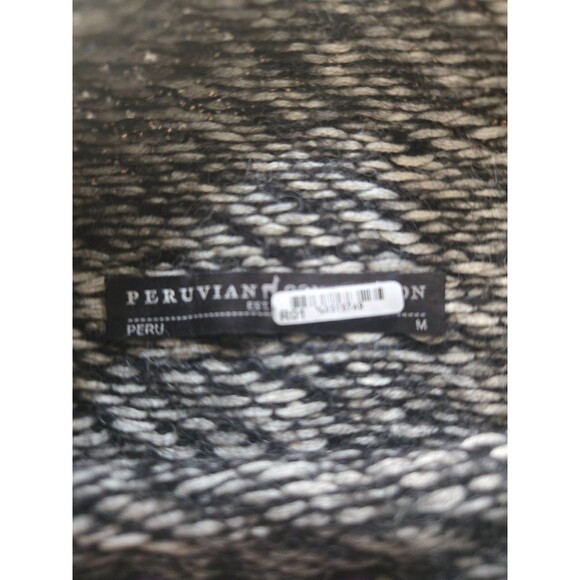 Peruvian Connection Alpaca Blend Womens Mock Kneck Knit Sweater Gray Size Medium - Picture 4 of 7
